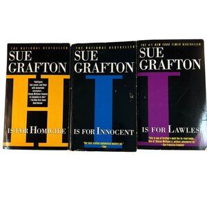 Sue Grafton Alphabet Mysteries Paperbacks H I L Lot of 3 Kinsey Millhone